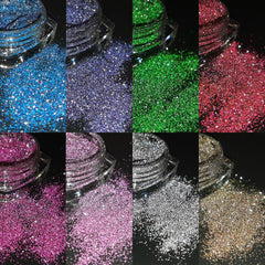 Fcozpjk polvo brillo diamante rosa, ideal para uñas con tono suave.