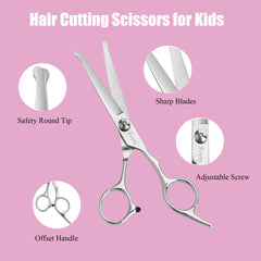 Fcysy thinning shears designed for gentle texture on kids' hair
