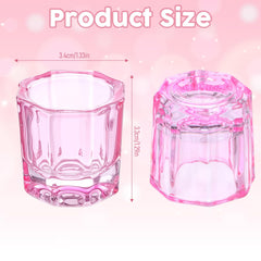 FdcZeyxior tazón dapping rosado reversible para colores de esmalte.