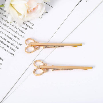 Pinza dorada Leiothrix para cabello, complemento diario de estilo.