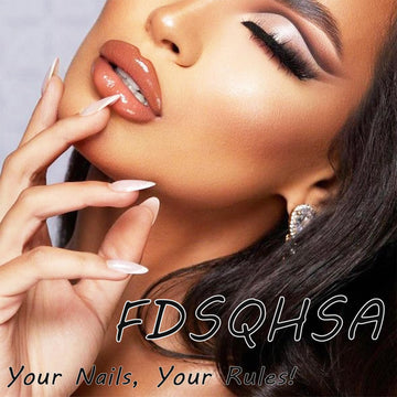 Uñas FDSQHSA para bodas y fiestas con brillo discreto