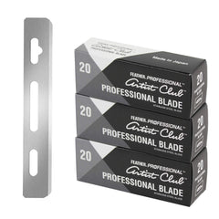 Feather Artist Club Professional: hojas de una arista con platina para afeitado limpio.