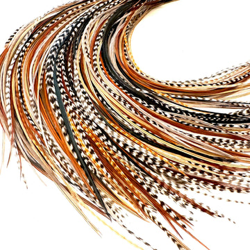 Feather Headz: extensiones con plumas naturales para un look boho llamativo.