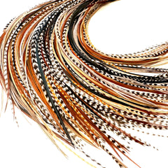 Feather Headz: extensiones con plumas naturales para un look boho llamativo.