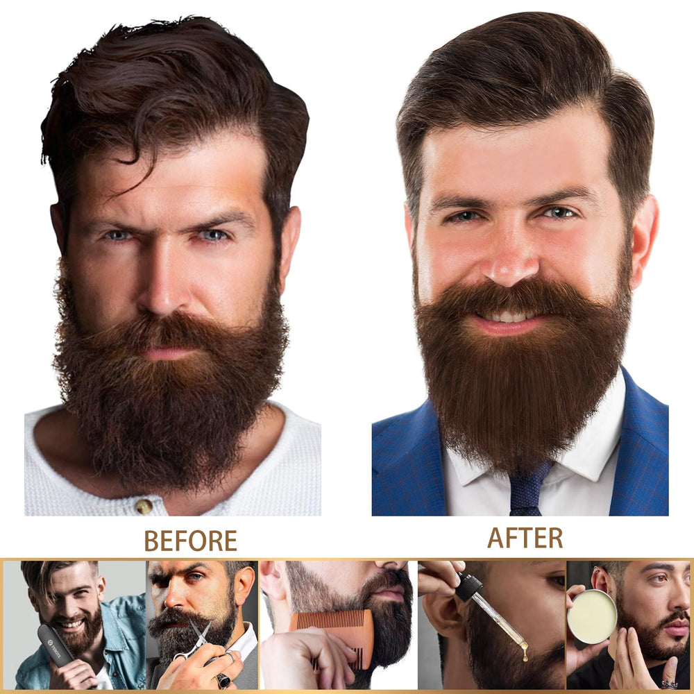 FEBOTE aceite-barba-crecimiento nutre la barba desde la raíz para una apariencia saludable.