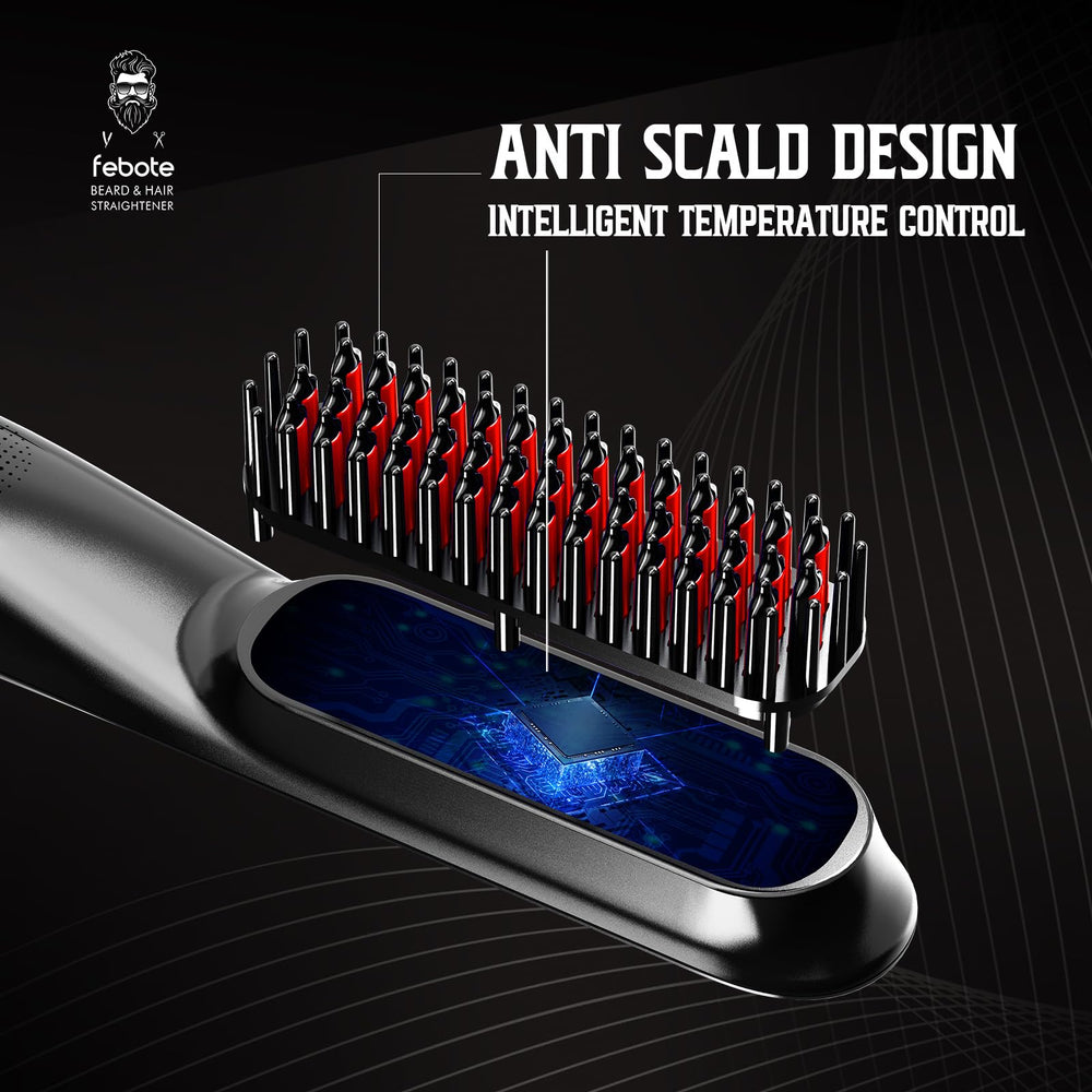 FEBOTE diseño ergonómico facilita sujetarlo durante el peinado