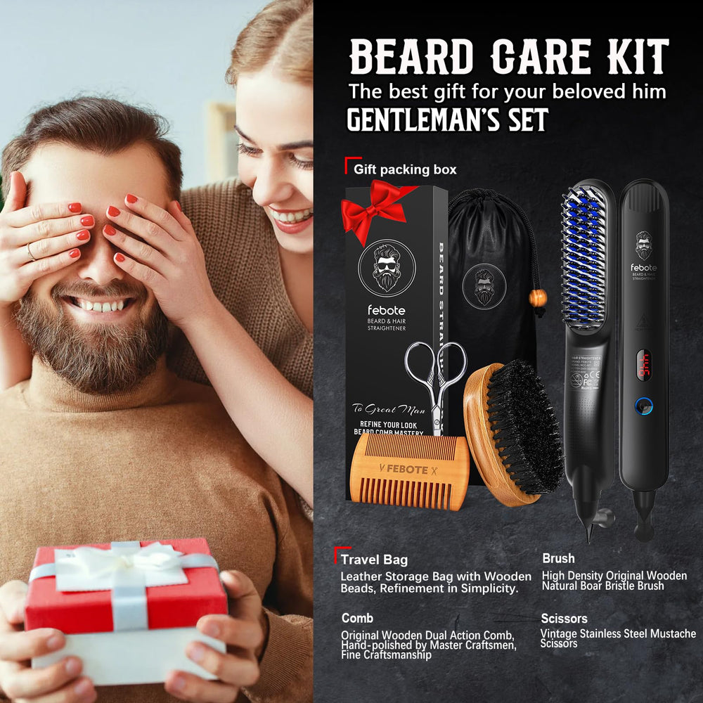 FEBOTE diseño ergonomico mano: agarre cómodo para grooming diario.