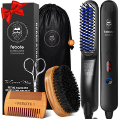 FEBOTE plancha barba cabello: calor rápido para un acabado suave y duradero.