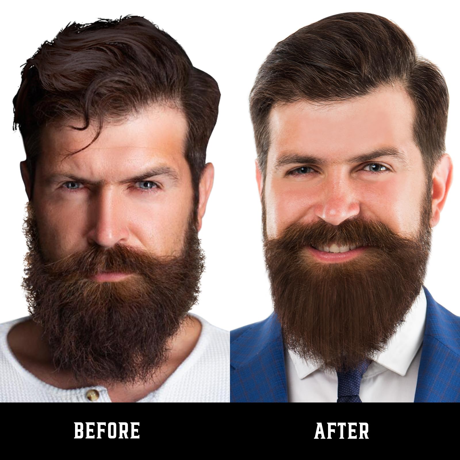 FEBOTE tecnología cerámica iónica para barba con alisado uniforme