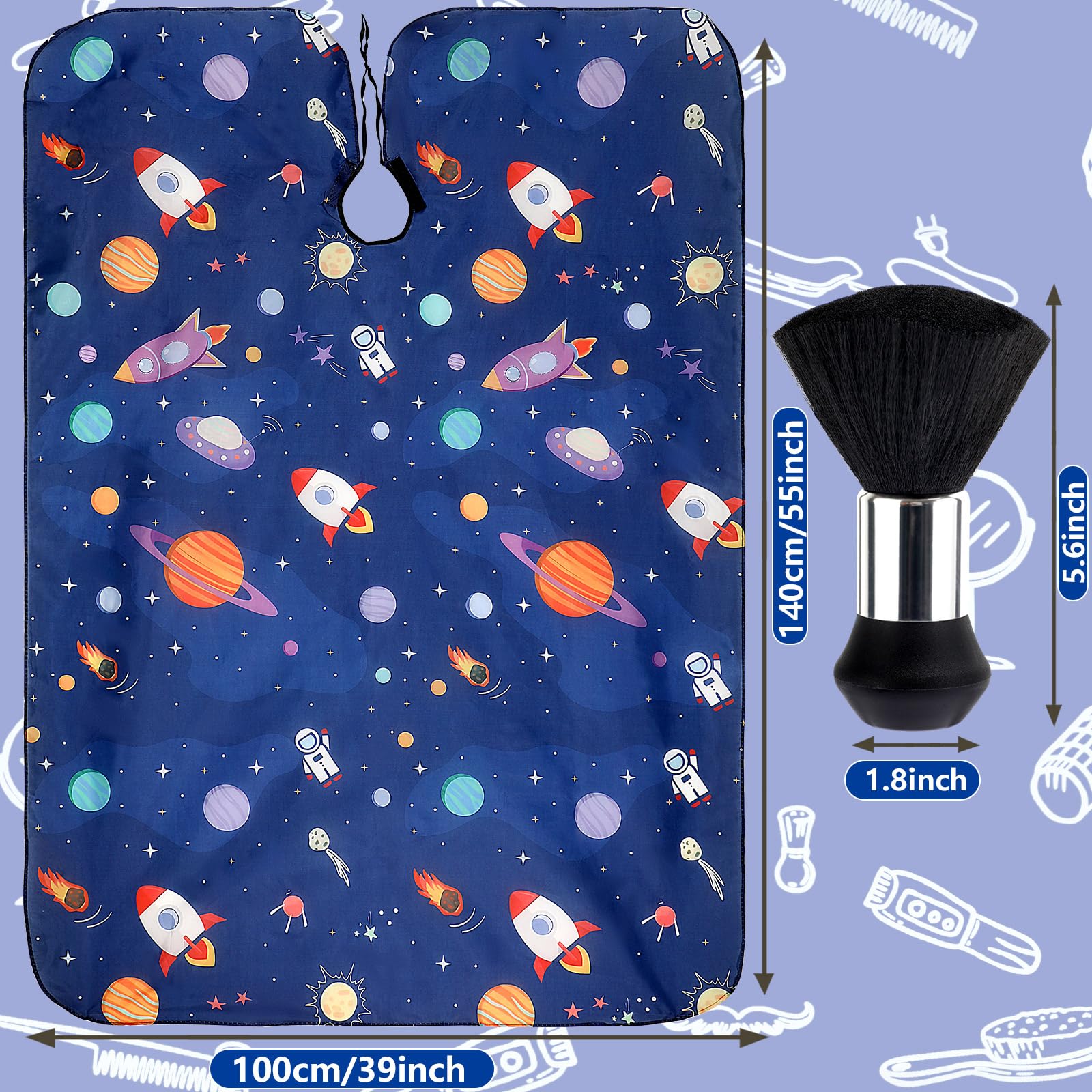 FEBSNOW capa infantil con estampado astronauta, diseño atractivo para niños.