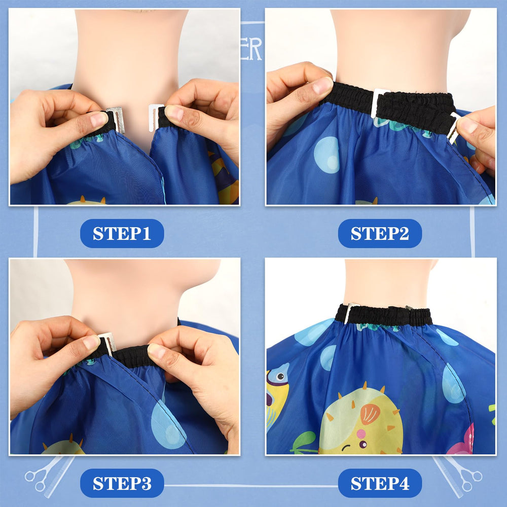 FEBSNOW capa para niños, cuello elástico ajustable para un ajuste cómodo.