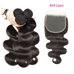 feibin-cierre-lace-4x4-suave: cierre invisible para una apariencia natural.