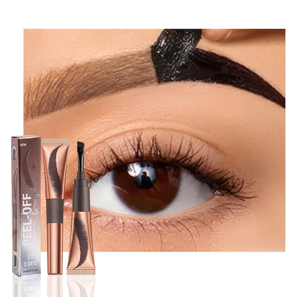 FeiCuiYun tintado de ceja despegable 02 marrón para efecto natural duradero
