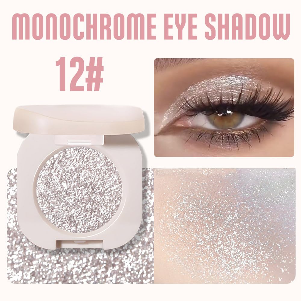 FeiCuiYun Sombras ingredientes naturales: cobertura completa y acabado cremoso