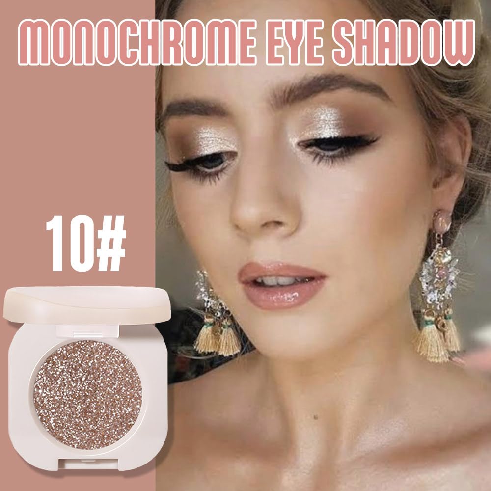 FeiCuiYun Sombra de ojos cremosa e iridiscente para aplicación suave