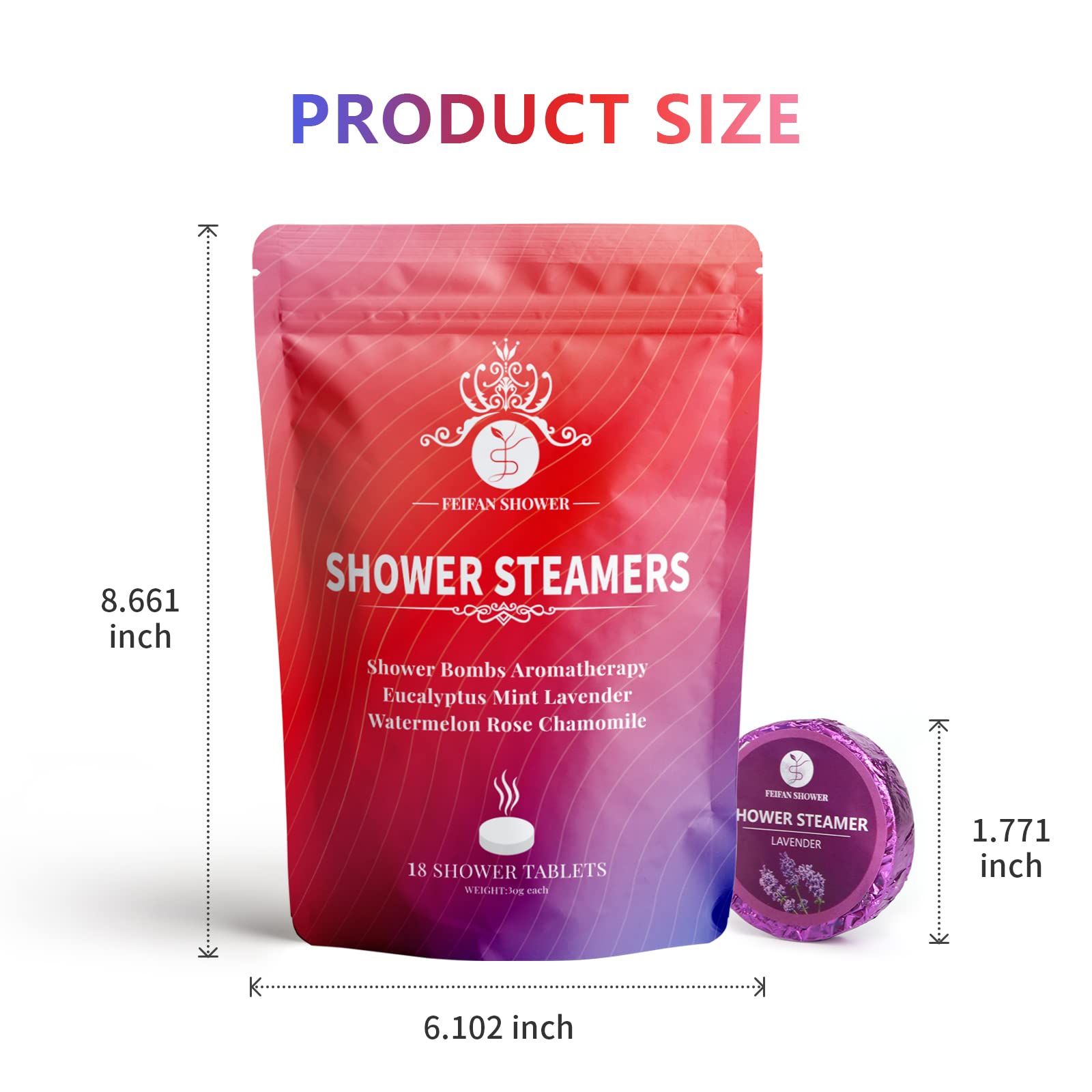 FEIFAN SHOWER set de 18 bombas en caja regalo