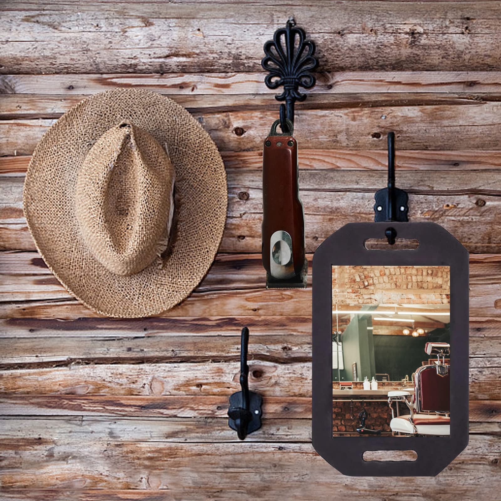 Feisate Espejo Barbero Resistente al Salón: diseñado para entornos activos.