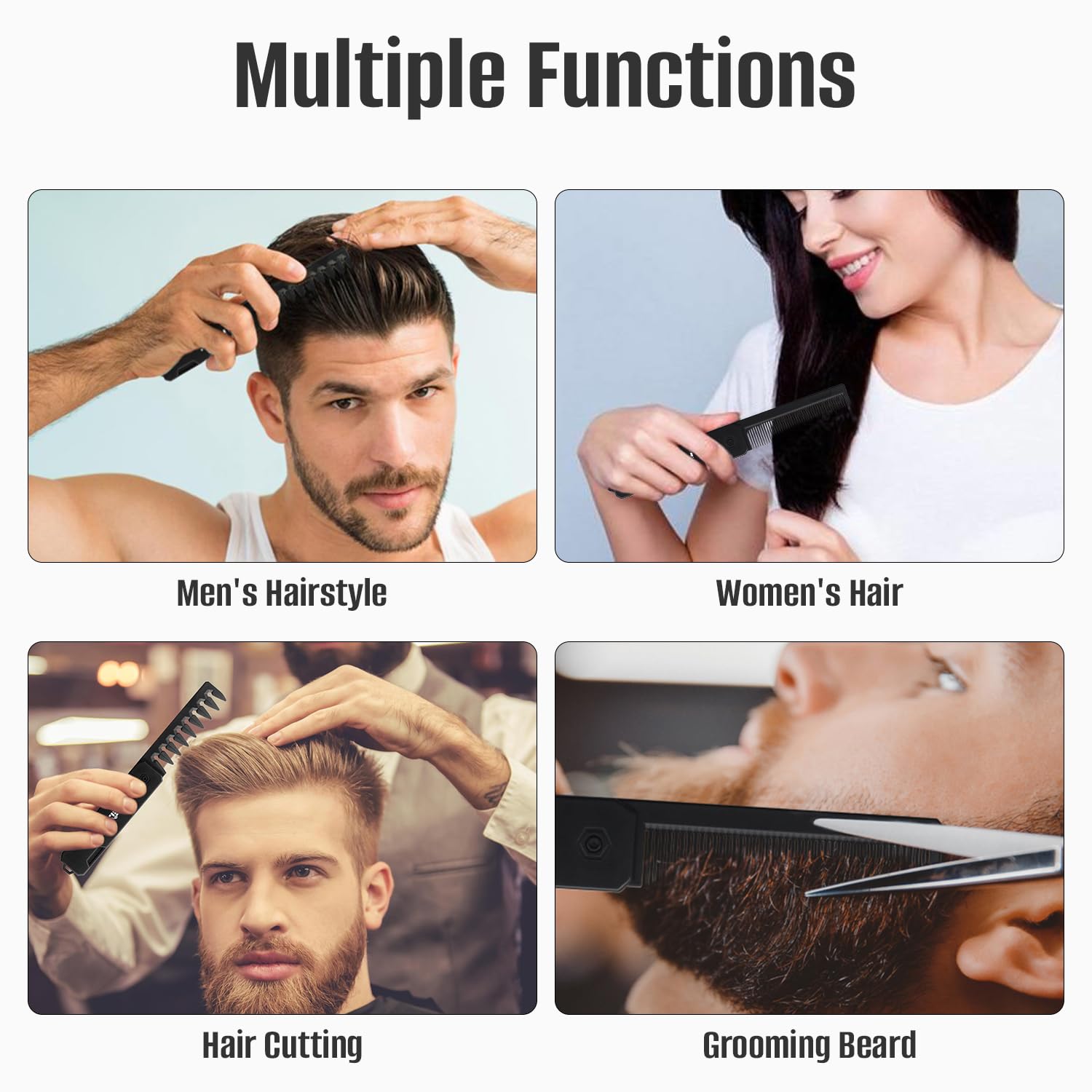 FEISIER para barba y bigote, cuidado y estilo portátil.