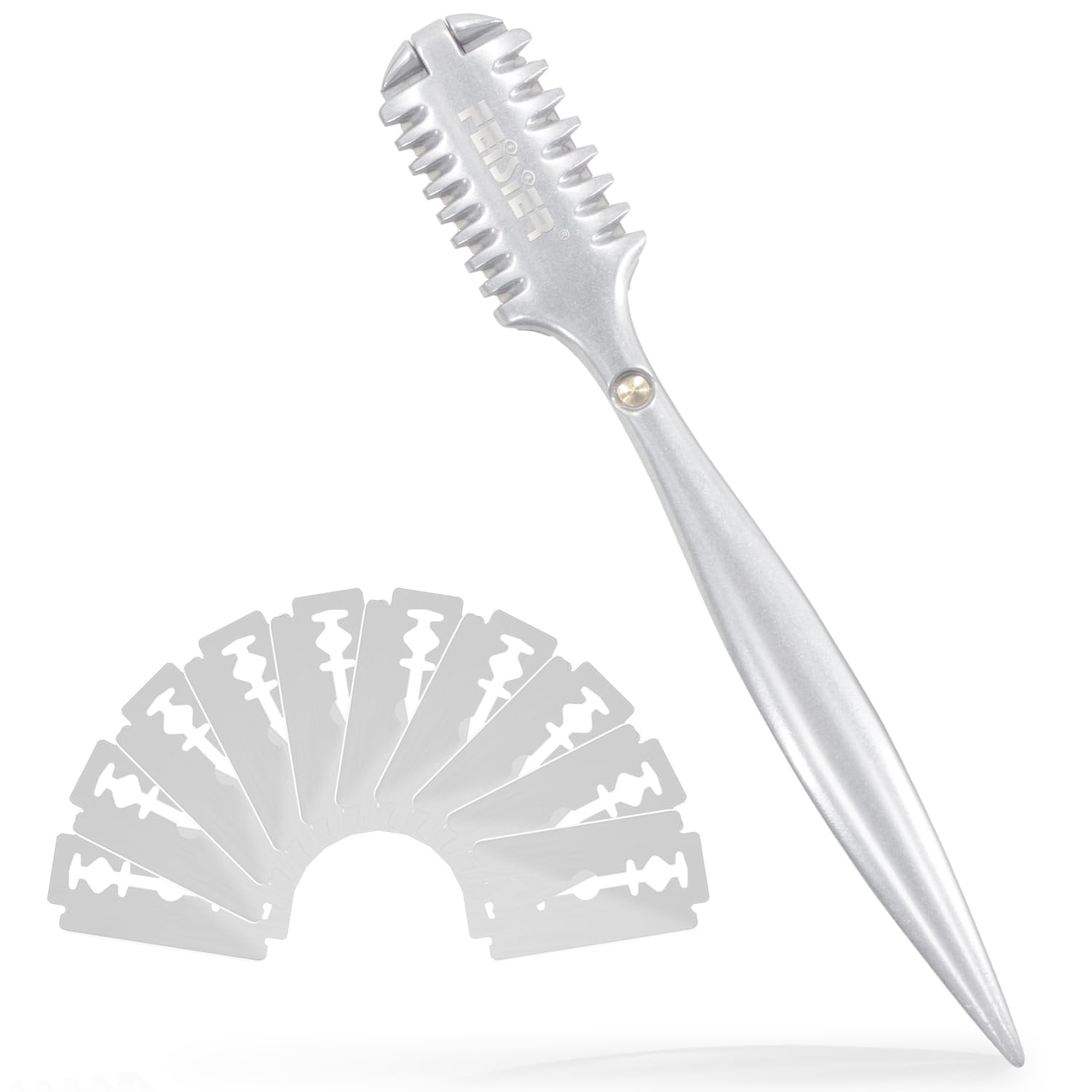 FEISIER peine-afilado-doble-lado para texturizar con precisión y control.