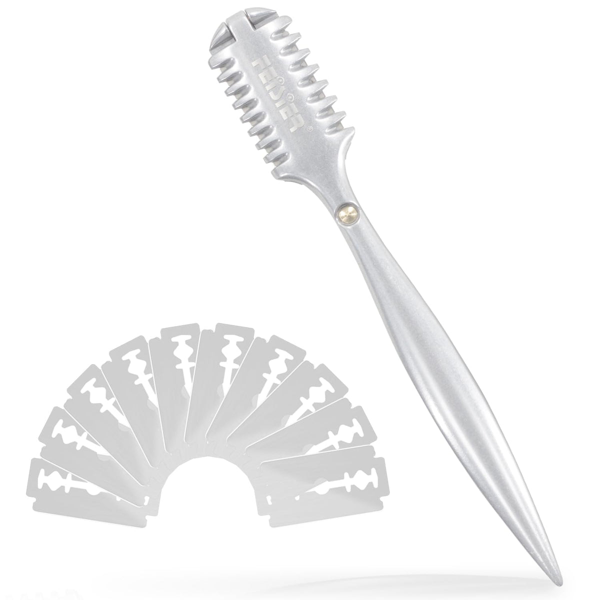 FEISIER peine-afilado-doble-lado para texturizar con precisión y control.