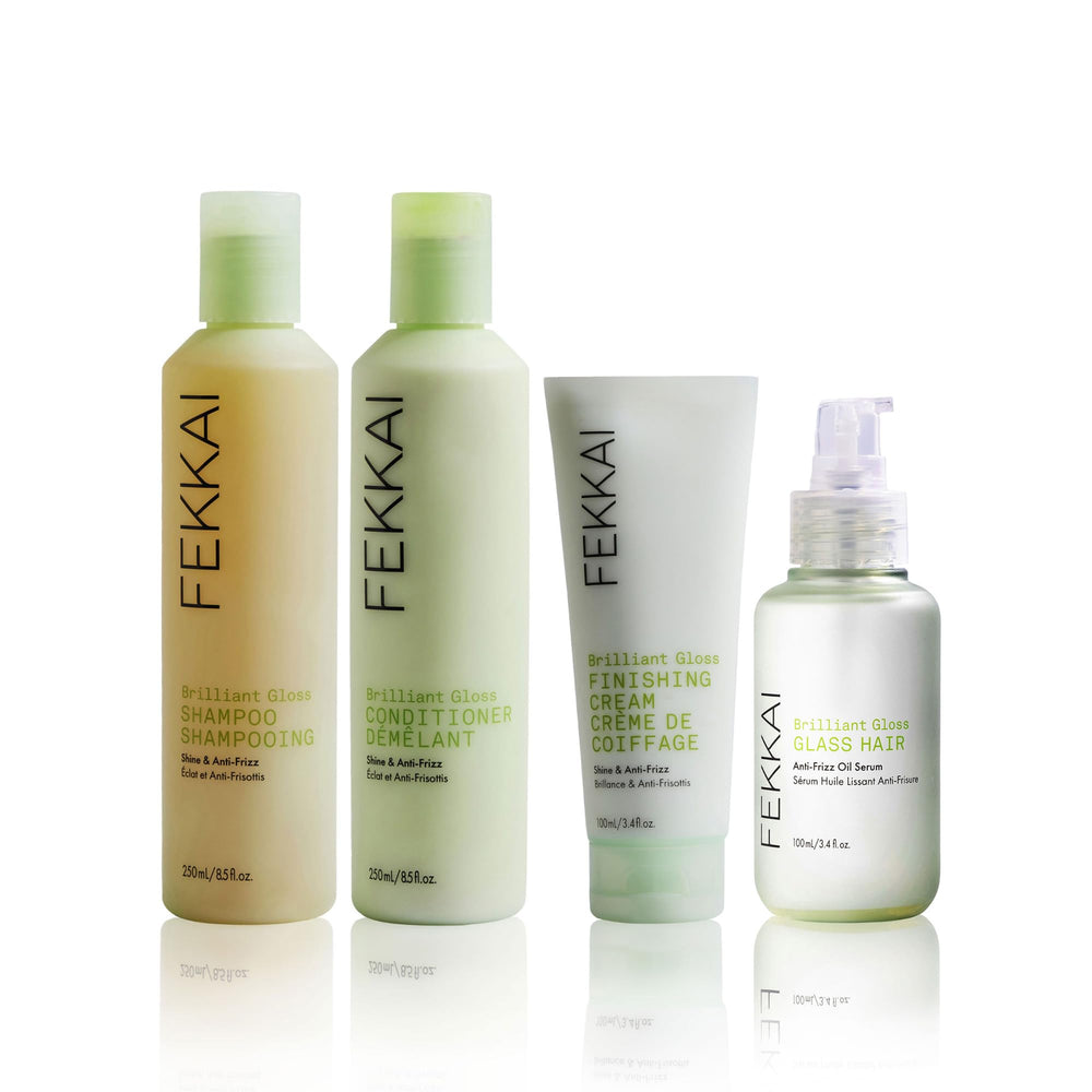 Cabello brillando tras usar Fekkai Champú Brillo