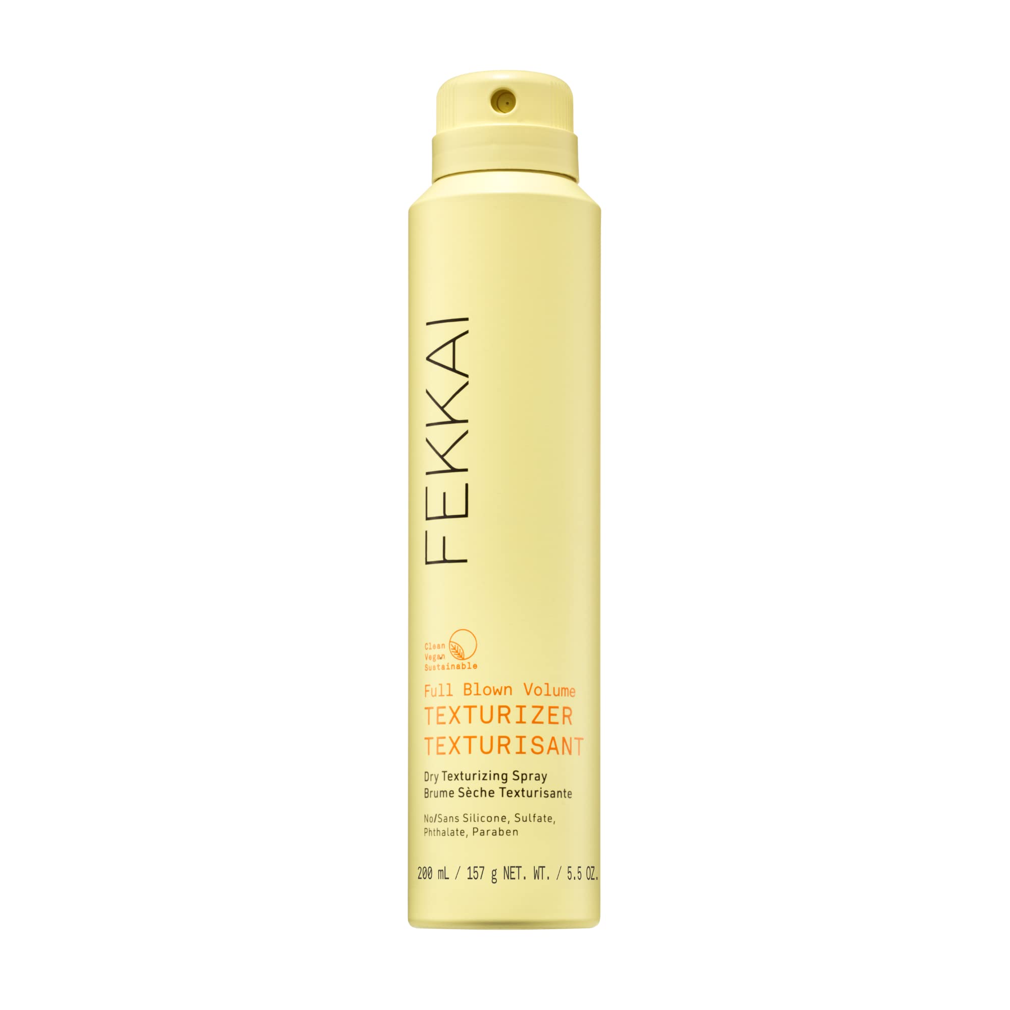 Fekkai Full Blown Volume Texturizer, botella, realza volumen y textura en cabello fino.