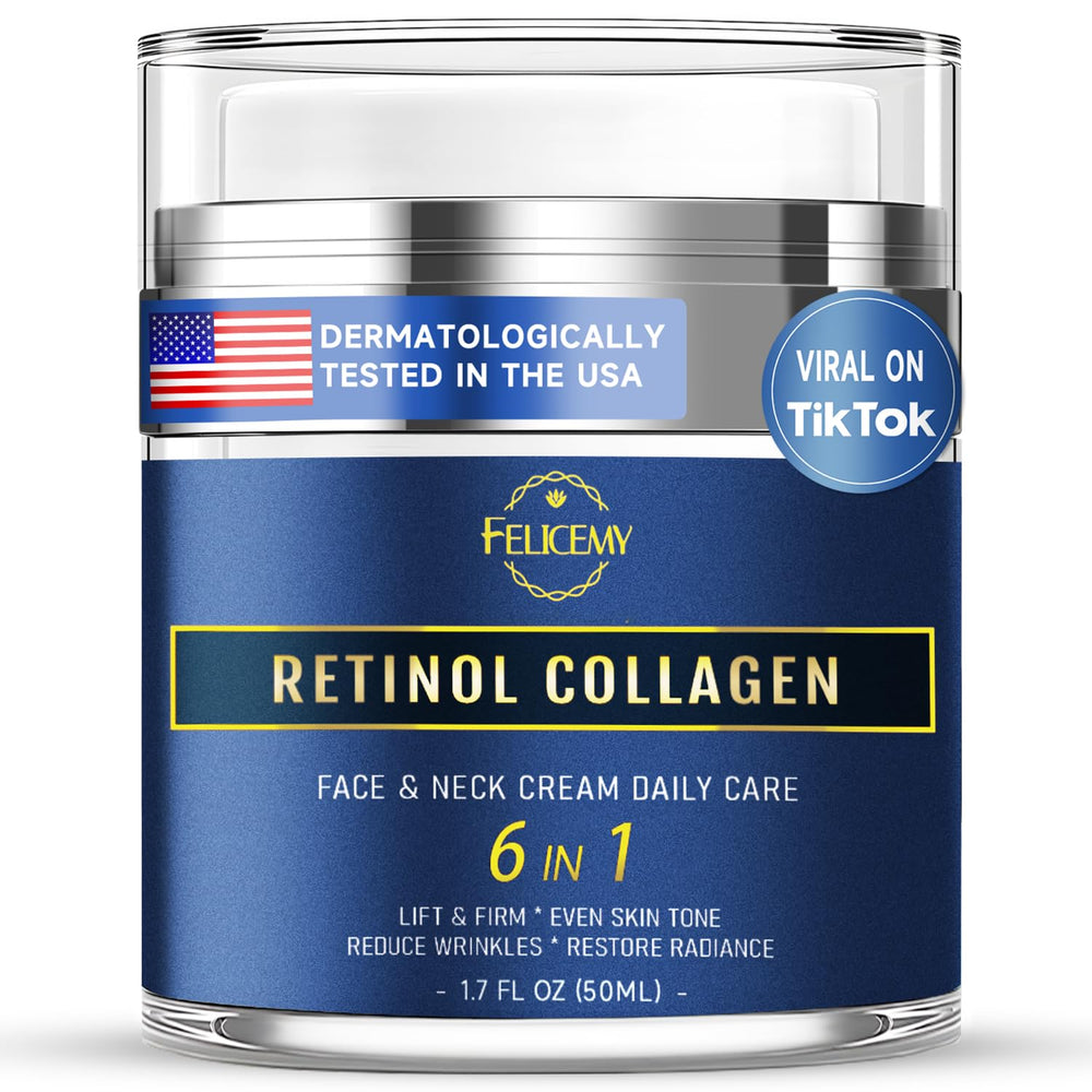 Felicemy 6 en 1 crema facial para hombres, botella visible, hidratación duradera