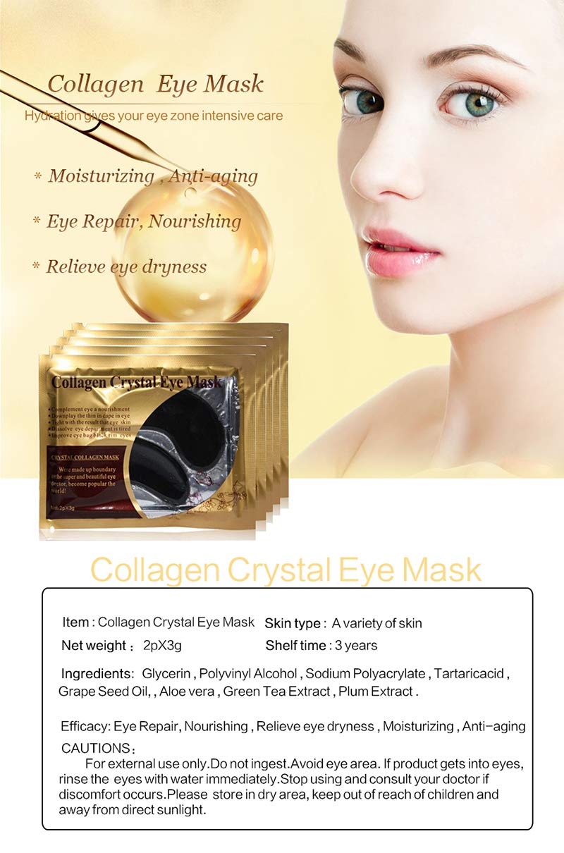 Parches Felico gel ojos vitamina C y 24k oro para hidratación profunda