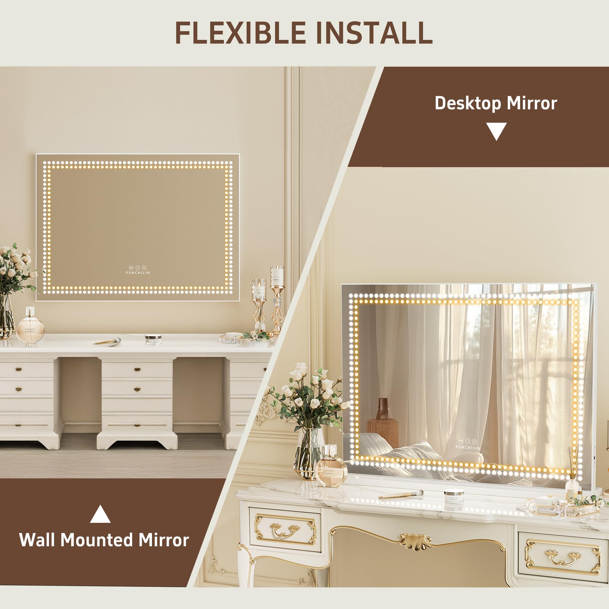 FENCHILIN Brillo ajustable y memoria que recuerda tu configuración
