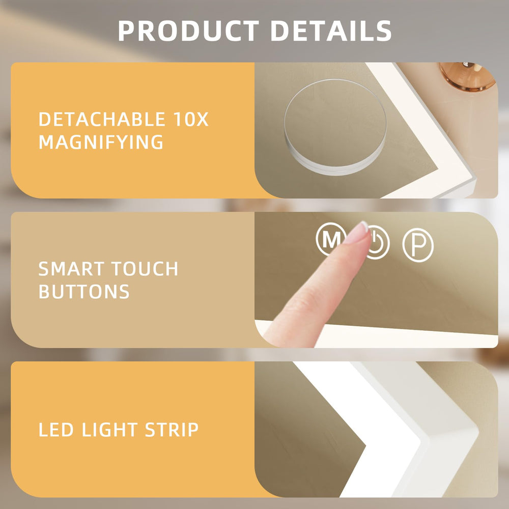 Contrôle tactile intelligent pour régler facilement la lumière.