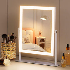 Miroir vanité FENCHILIN avec éclairage uniforme pour un maquillage précis.