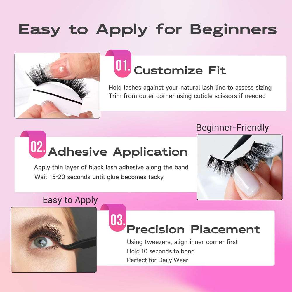 FENG BEAUTY pestañas fáciles de aplicar para principiantes