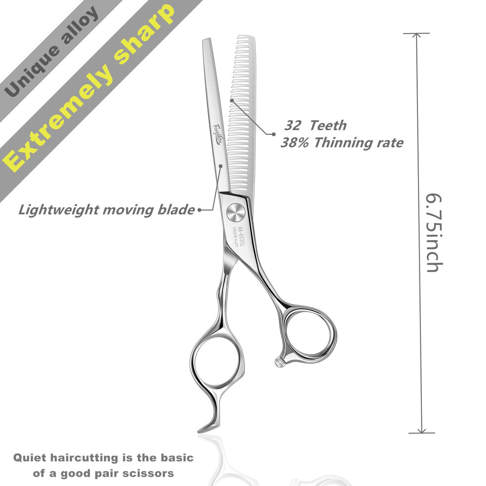 Tijeras Fengliren despunte con hojas afiladas para textura suave del cabello