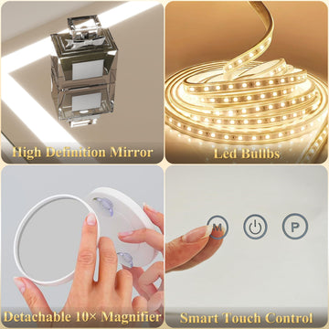 FENNIO control táctil inteligente para encender y regular brillo.