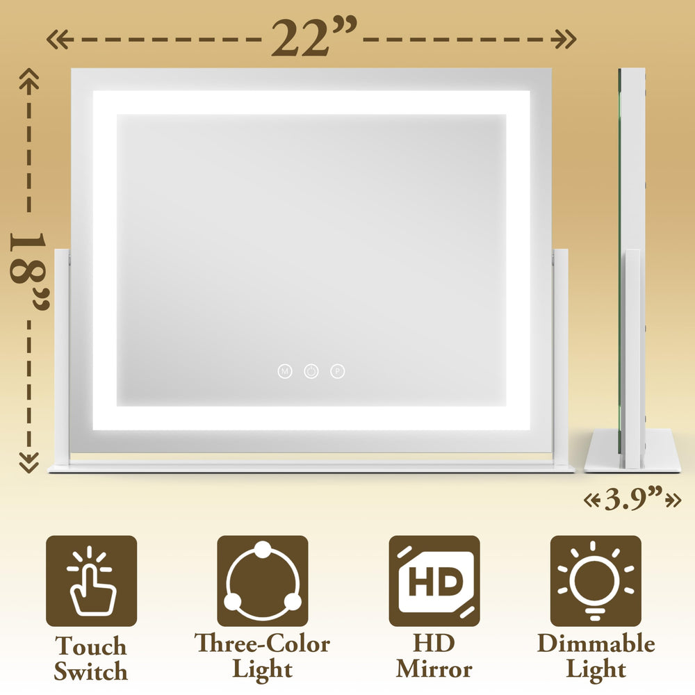 FENNIO dimensiones 22x18 pulgadas para una vista completa.