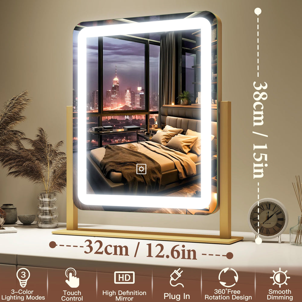 Miroir FENNIO vanité design minimaliste pour bureau ou chambre.