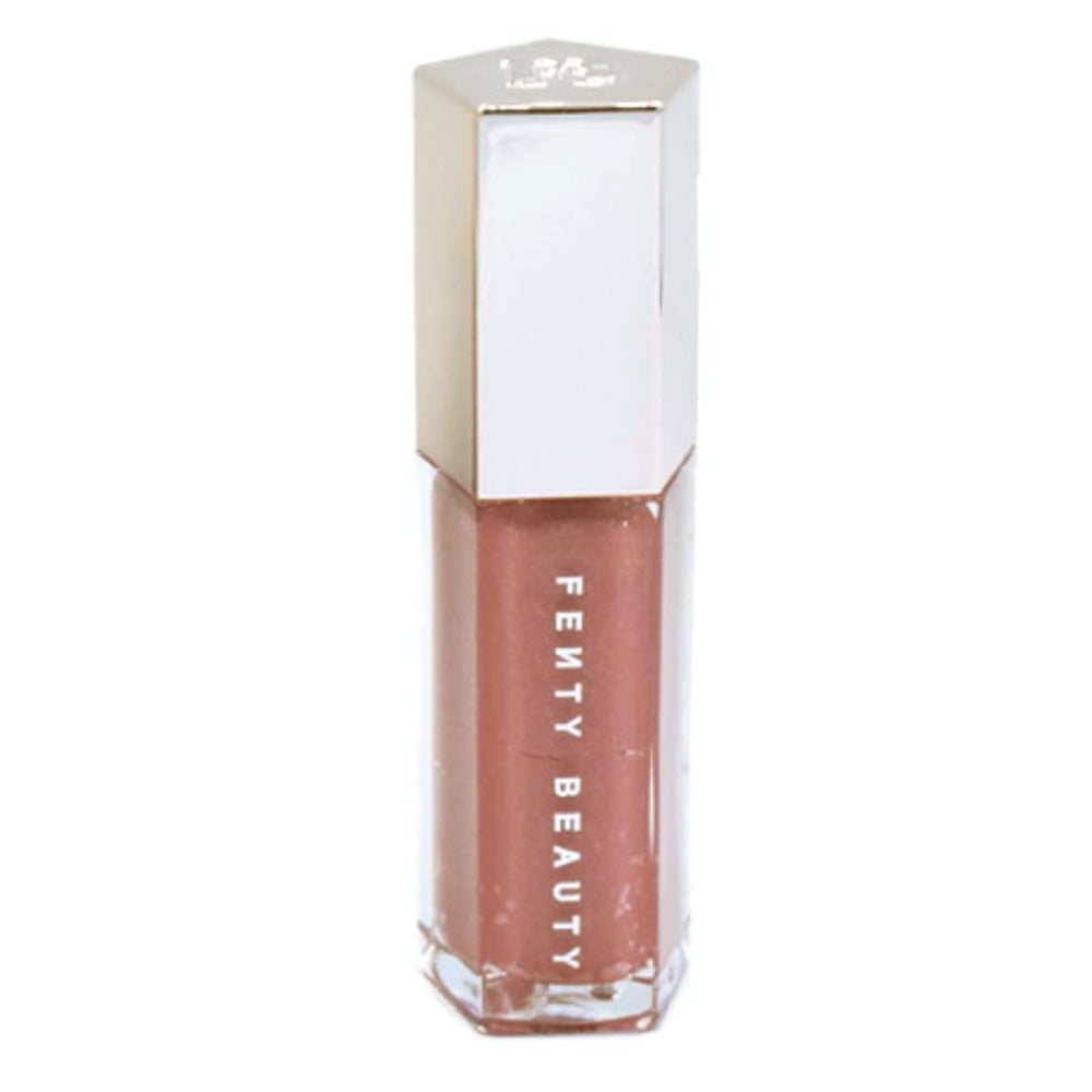 Fenty Beauty luminador labios universal en envase, brillo intenso para un look luminoso