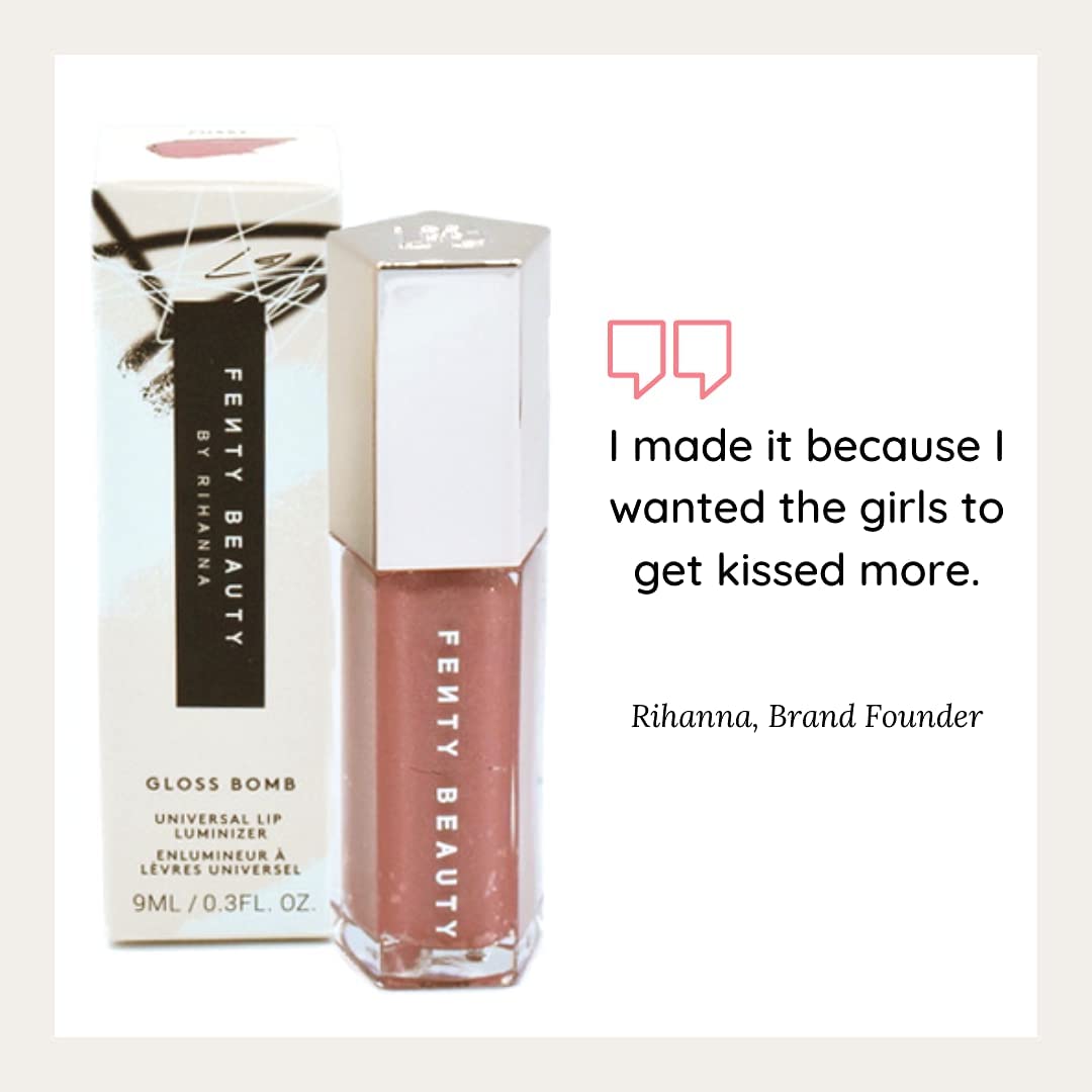 Fenty Beauty tono Fussy realza labios con brillo de espejo