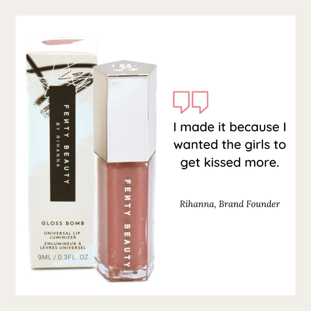 Fenty Beauty tono Fussy realza labios con brillo de espejo