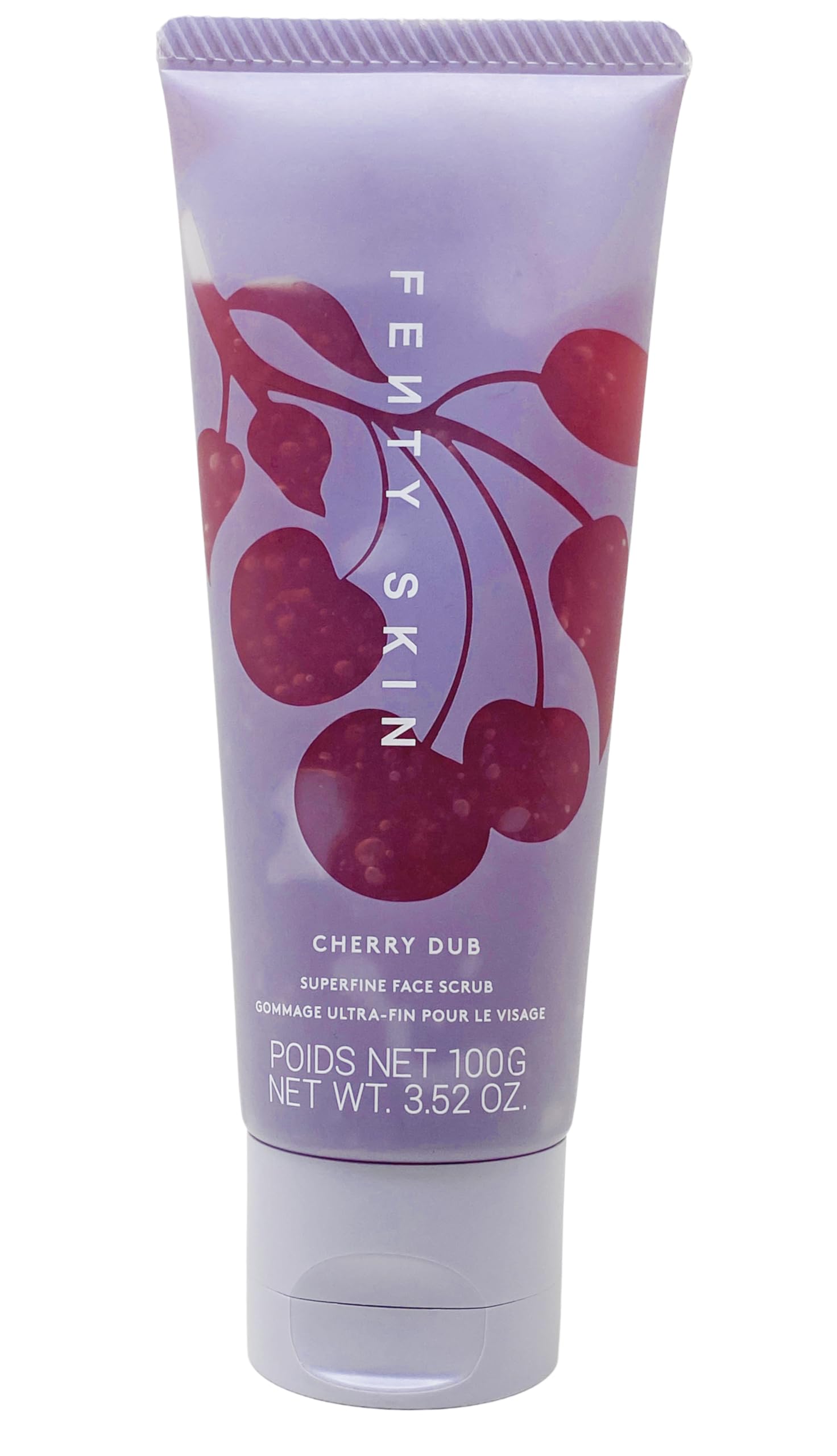 Fenty Skin Cherry Dub exfoliante de cereza suaviza poros e ilumina la piel.