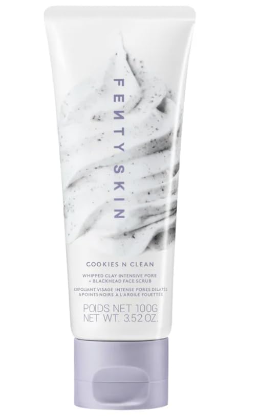 Fenty Skin Cookies N Clean con arcilla batida, textura cremosa para exfoliar suavemente