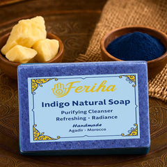 FERIHA Indigo Nila textura cremosa para hidratación suave de la piel.