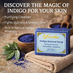 FERIHA Indigo Nila manteca de karité para hidratación profunda.