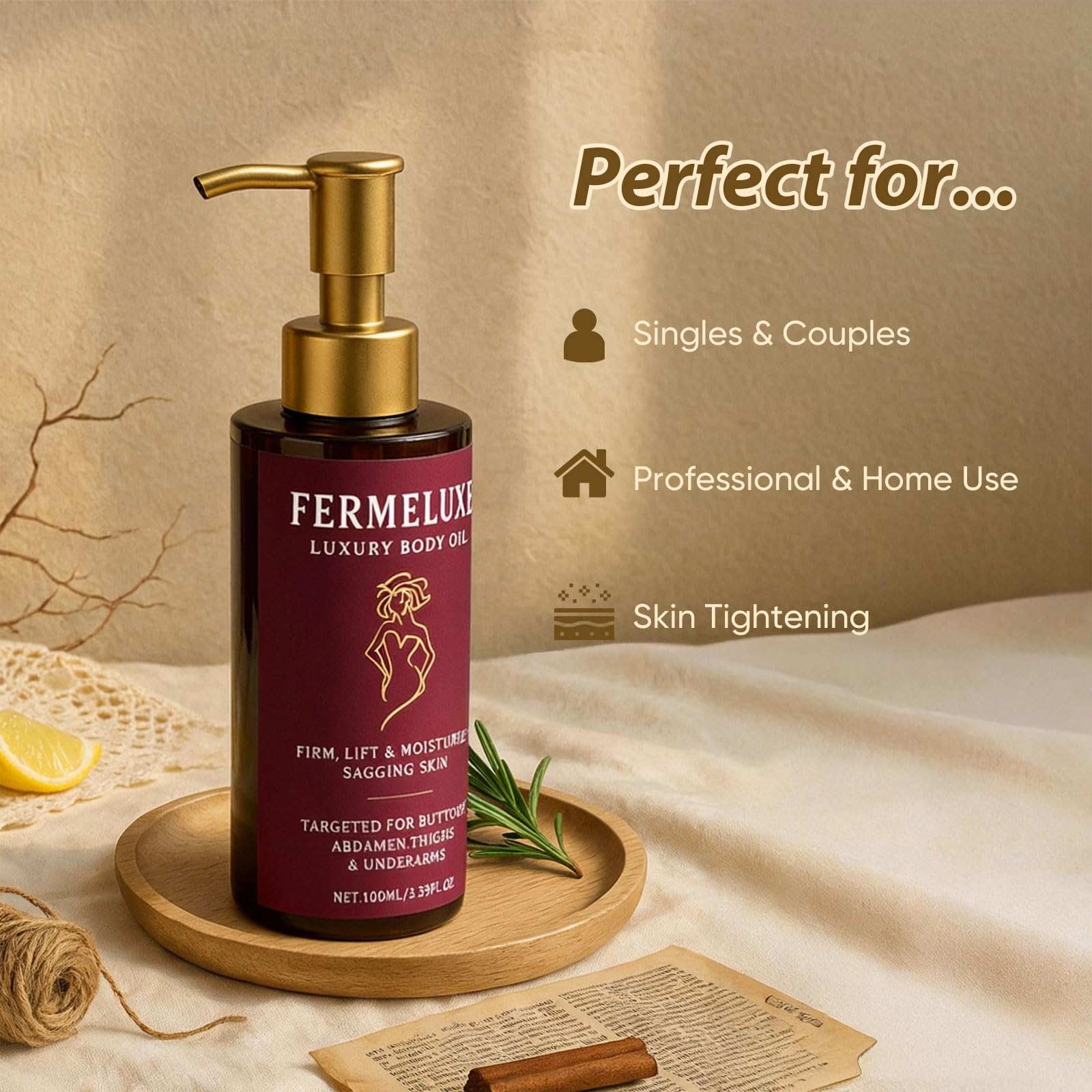 FERMELUXE Contenance 100 ml, pratique à emporter et à ranger