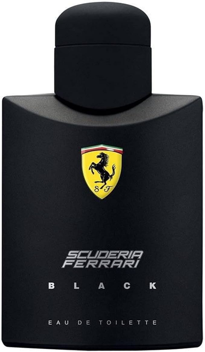 Ferrari Scuderia Black: botella frontal para un aroma elegante diario.
