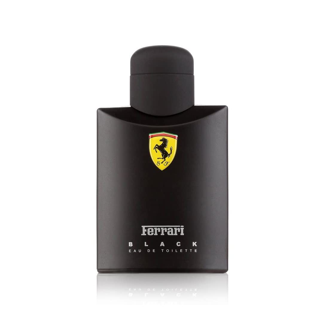 Ferrari Scuderia Black: etiqueta detalle, aroma refinado para eventos nocturnos.
