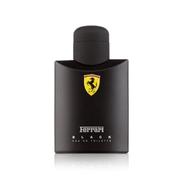 Ferrari Scuderia Black: etiqueta detalle, aroma refinado para eventos nocturnos.