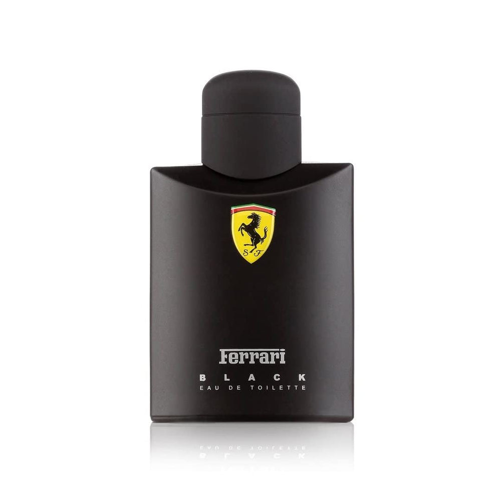 Ferrari Scuderia Black: etiqueta detalle, aroma refinado para eventos nocturnos.