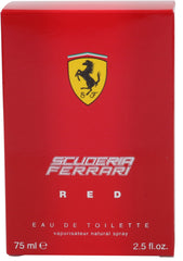 Etiqueta de Ferrari Scuderia Red que destaca la fragancia cítrica