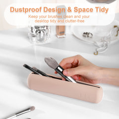 FERYES organizador de silicona para pinceles, material duradero y fácil de limpiar.